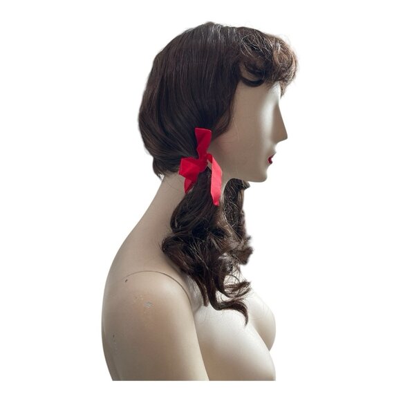 New Vintage Gilligan’s Island Brunette Brown Curly Wig Pony Express Creations - Picture 4 of 6
